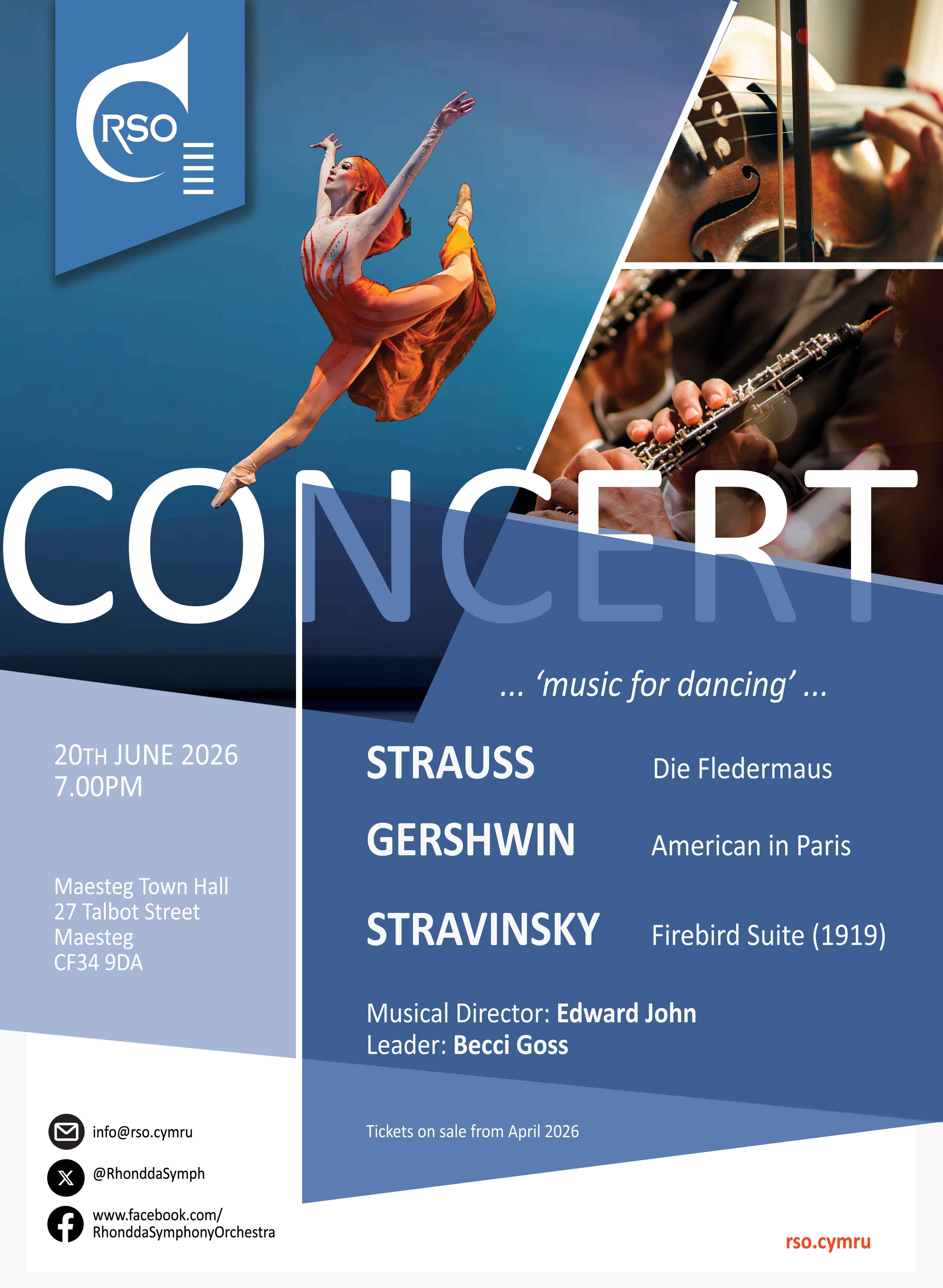 Concert: Maesteg in June 2026 Concert: Maesteg in June 2026